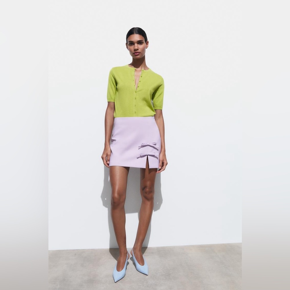 Zara Bow Mini Skirt